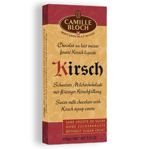 Tavoletta di cioccolato con liquore Kirsch senza crosta di zucchero 100g