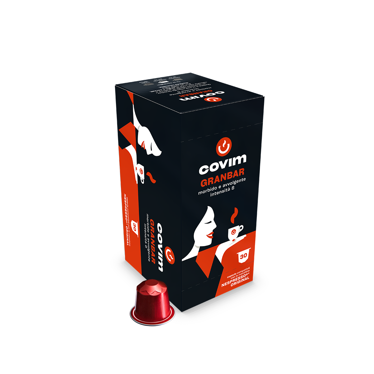 Alluminio GRANBAR Covim Compatibili Nespresso 30cps