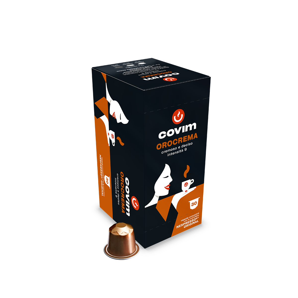 Alluminio OROCREMA Covim Compatibili Nespresso 30cps