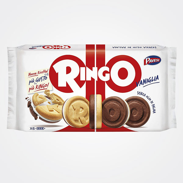 Ringo Biscotti Farciti con Crema al gusto Vaniglia 6 X 55g