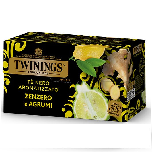 Tè nero aromatizzato Zenzero e Agrumi 25 filtri