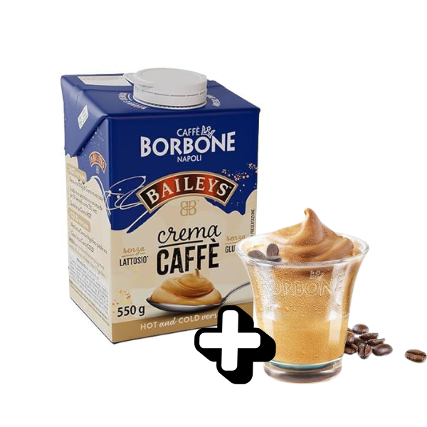 Crema Caffè Baileys + Bicchierino Vetro Borbone