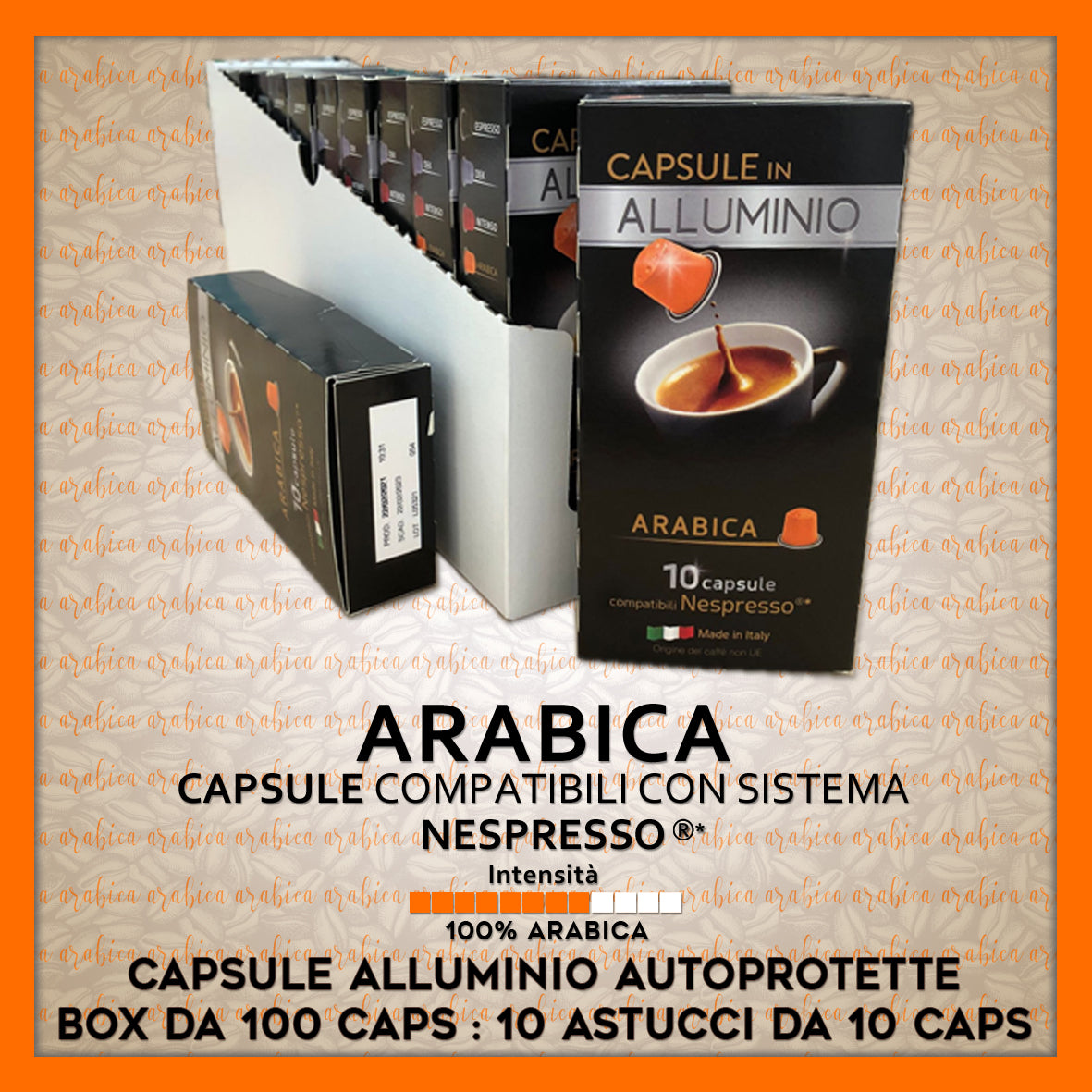 Arabica Compatibili Nespresso* 10 Caps Alluminio