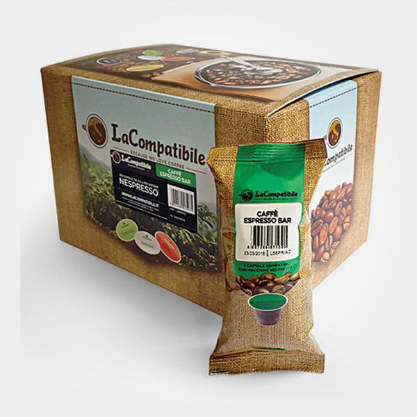 Caffè capsule compatibili Nespresso * Espresso Bar 100 cps