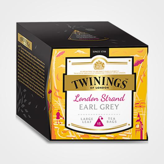 Té nero Platinum London Strand 15 filtri