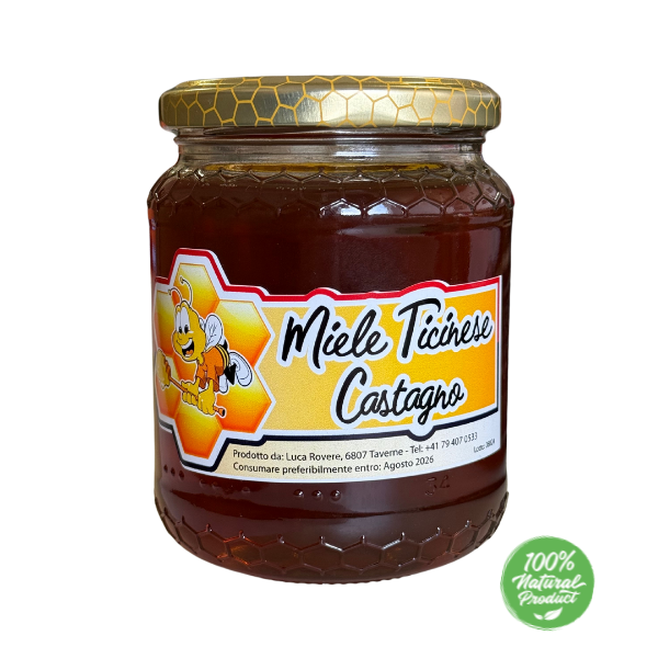 Miele di Castagno e Tiglio Ticinese 250ml e 500ml