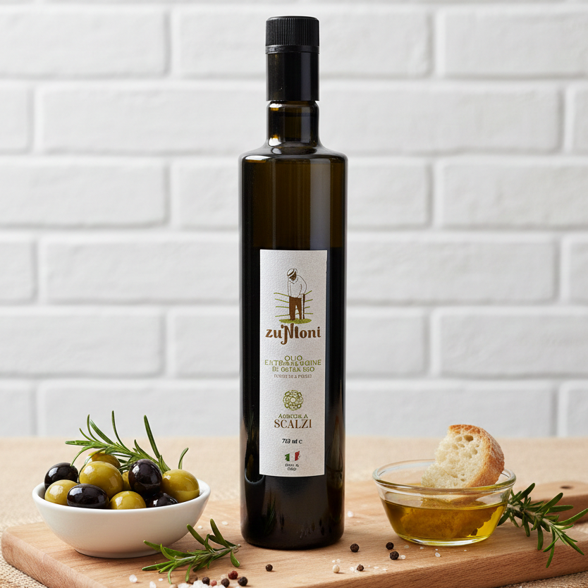 Olio Extra vergine "ZU'NTONI" VERDONE 750ML