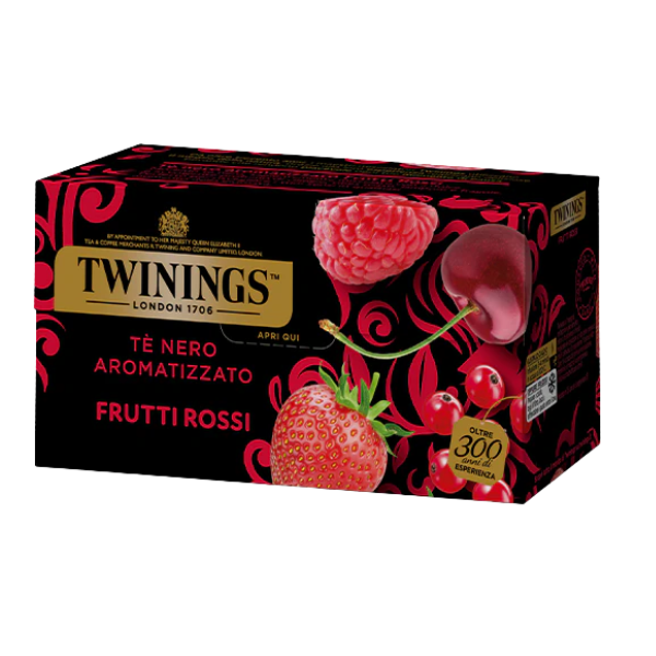 Tè nero aromatizzato Frutti rossi 25 filtri