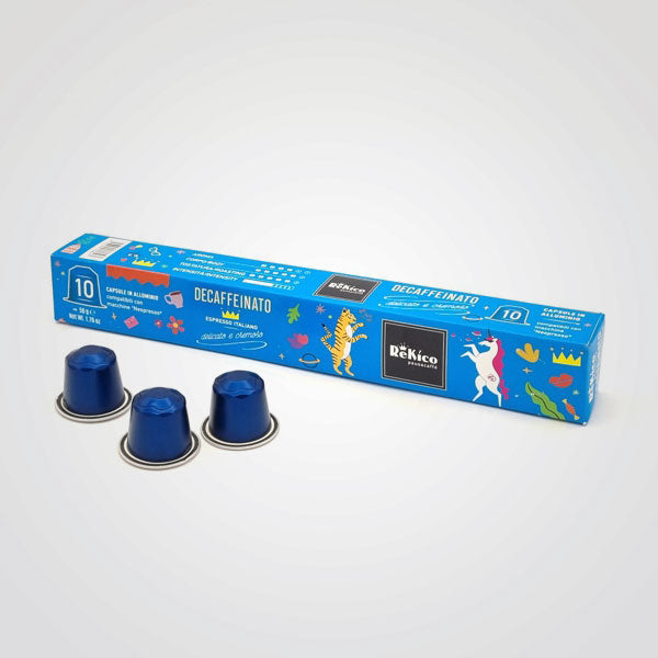 Caffè capsule ALU compatibili Nespresso * Decaffeinato