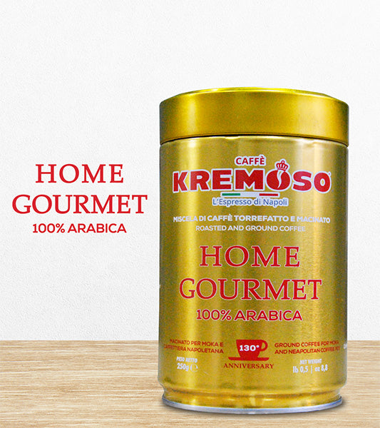 Caffè macinato Lattina Home Gourmet 100% Arabica 250g
