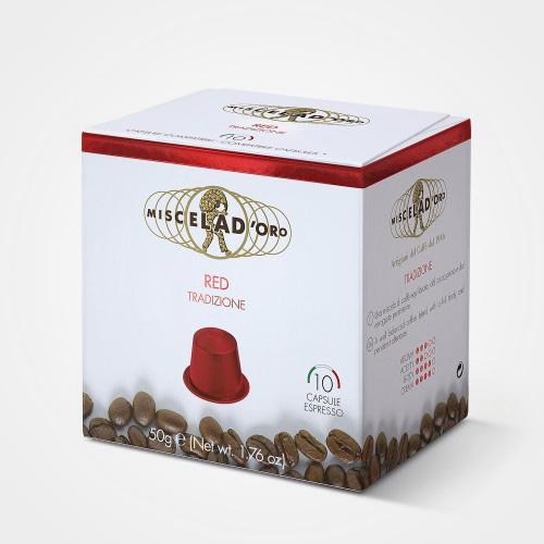 Caffè capsule compatibili Nespresso * Red "Tradizione" 10 cps